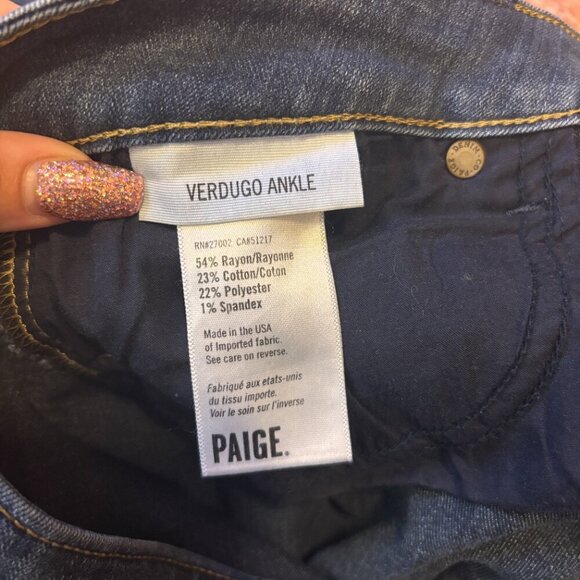 Paige Verdugo Ankle Jean in Nottingham – Size 30 – Perfect Condition - Picture 7 of 8